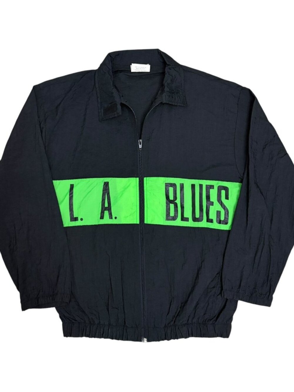 VINTAGE LA BLUES JONATHAN G Windbreaker Jacket Retro Light Bomber Mens Medium